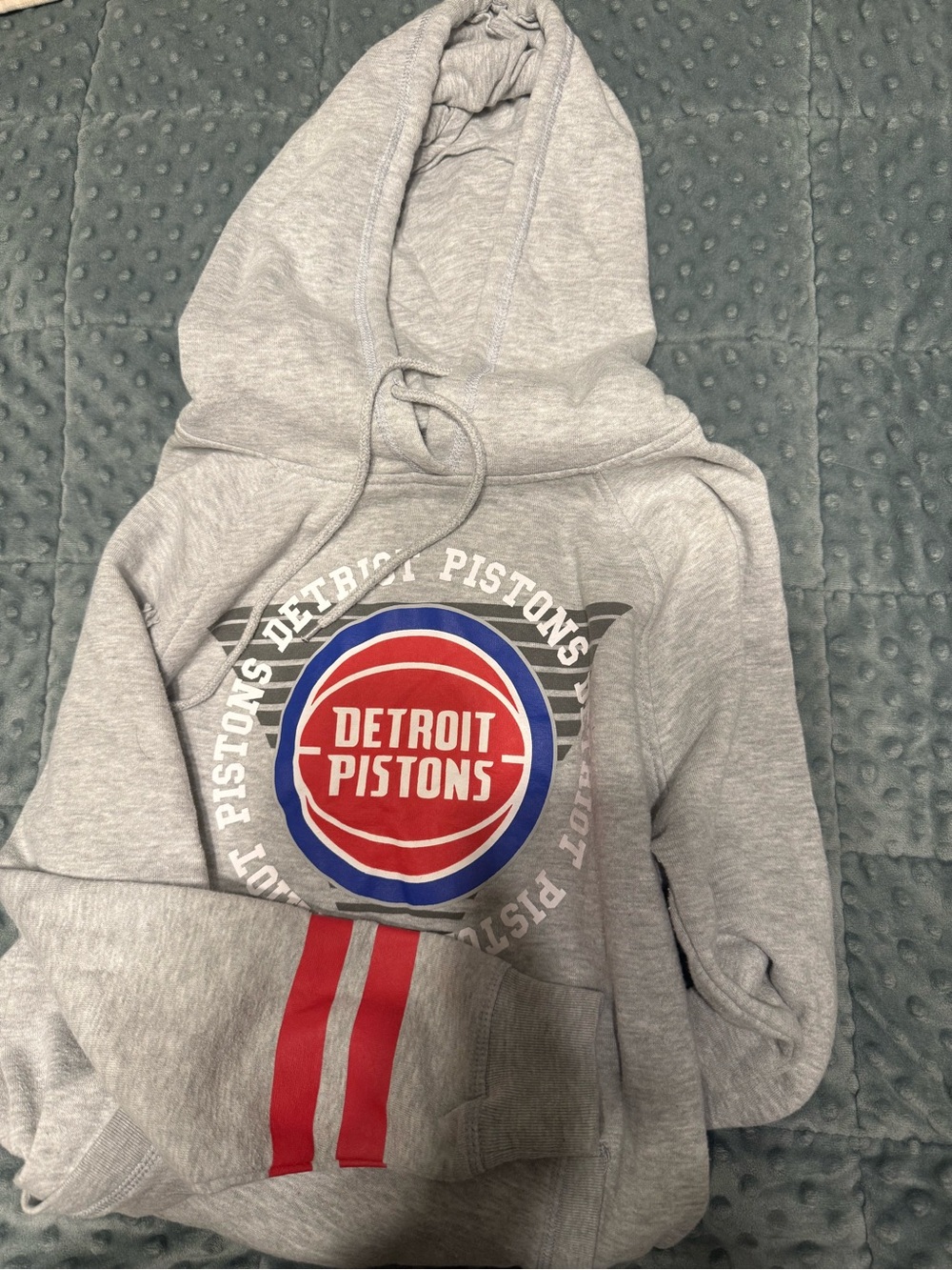 Detroit Pistons Women's Gray Hooded Sweatshirt with Team Logo